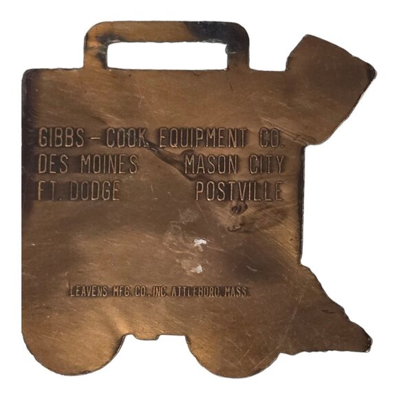 CAT Caterpillar Watch Fob Tractor Loader Copper Gibbs-Cook Des Moines Iowa - Picture 7 of 9